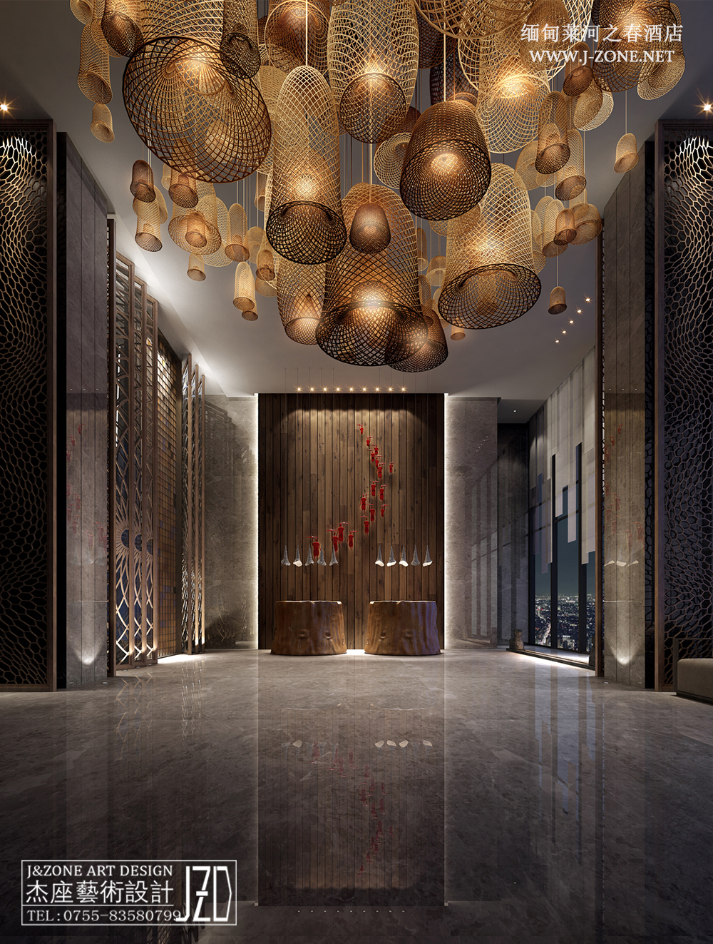 深圳餐厅设计公司,杰座艺术设计,郴州天地轩酒楼